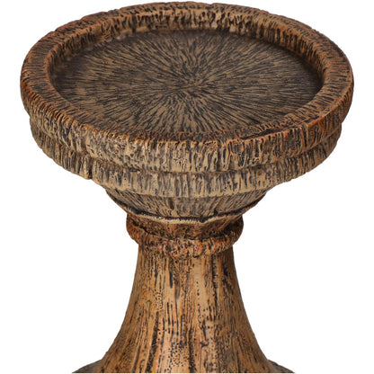 Κηροπήγιο ArteLibre Καφέ Polyresin 10x10x36.8cm - Hippiehome.gr