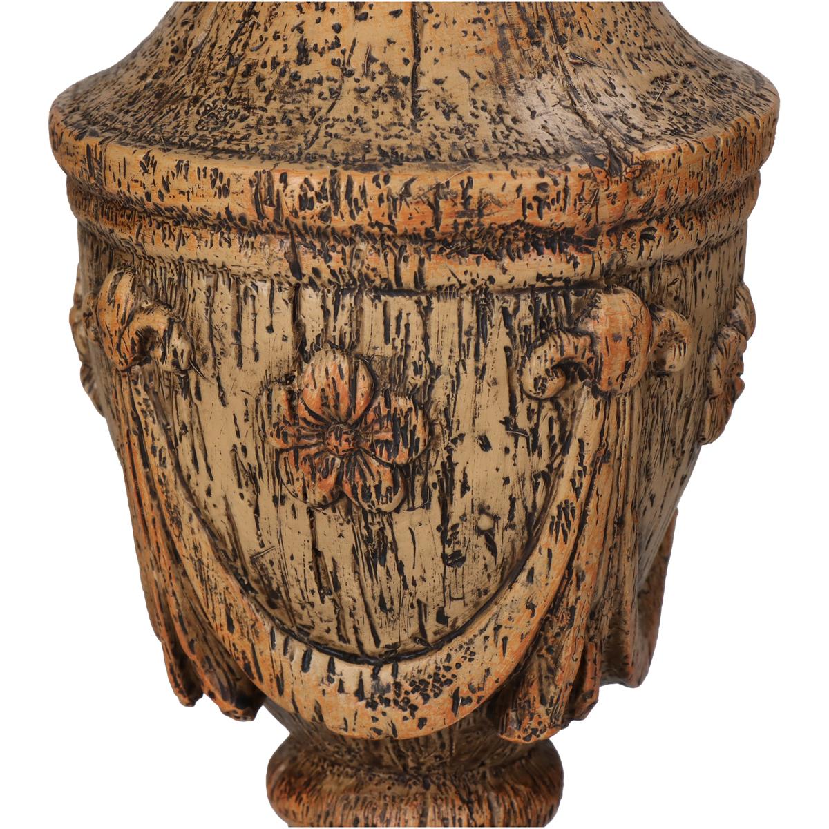 Κηροπήγιο ArteLibre Καφέ Polyresin 10x10x36.8cm - Hippiehome.gr