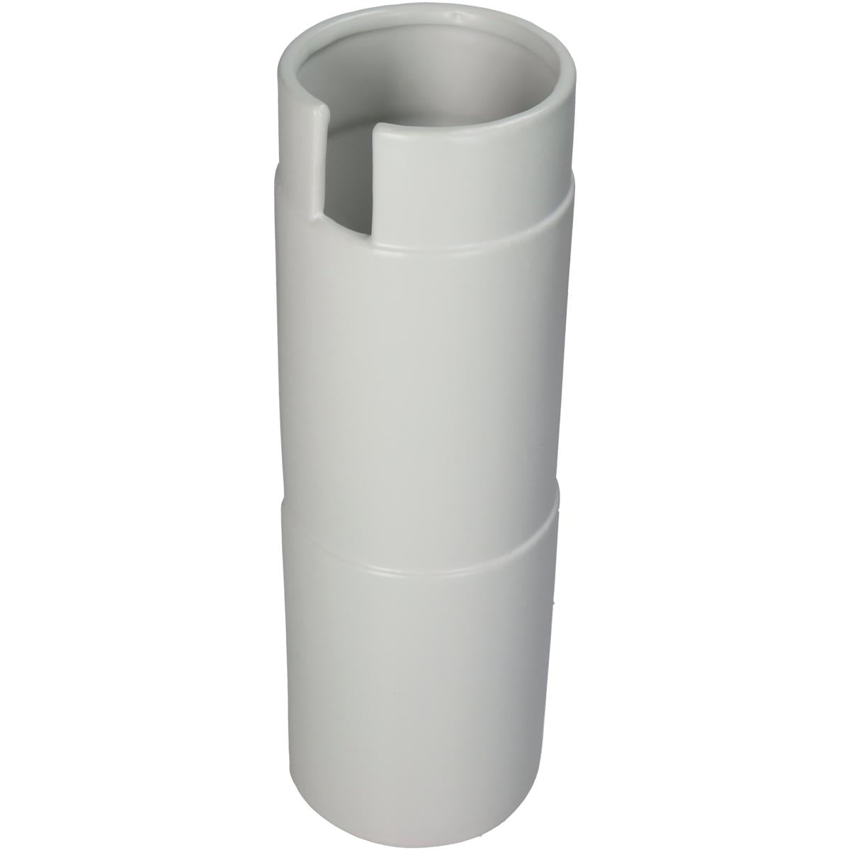 Βάζο ArteLibre Λευκό Κεραμικό 12.5x12.5x35.5cm - Hippiehome.gr