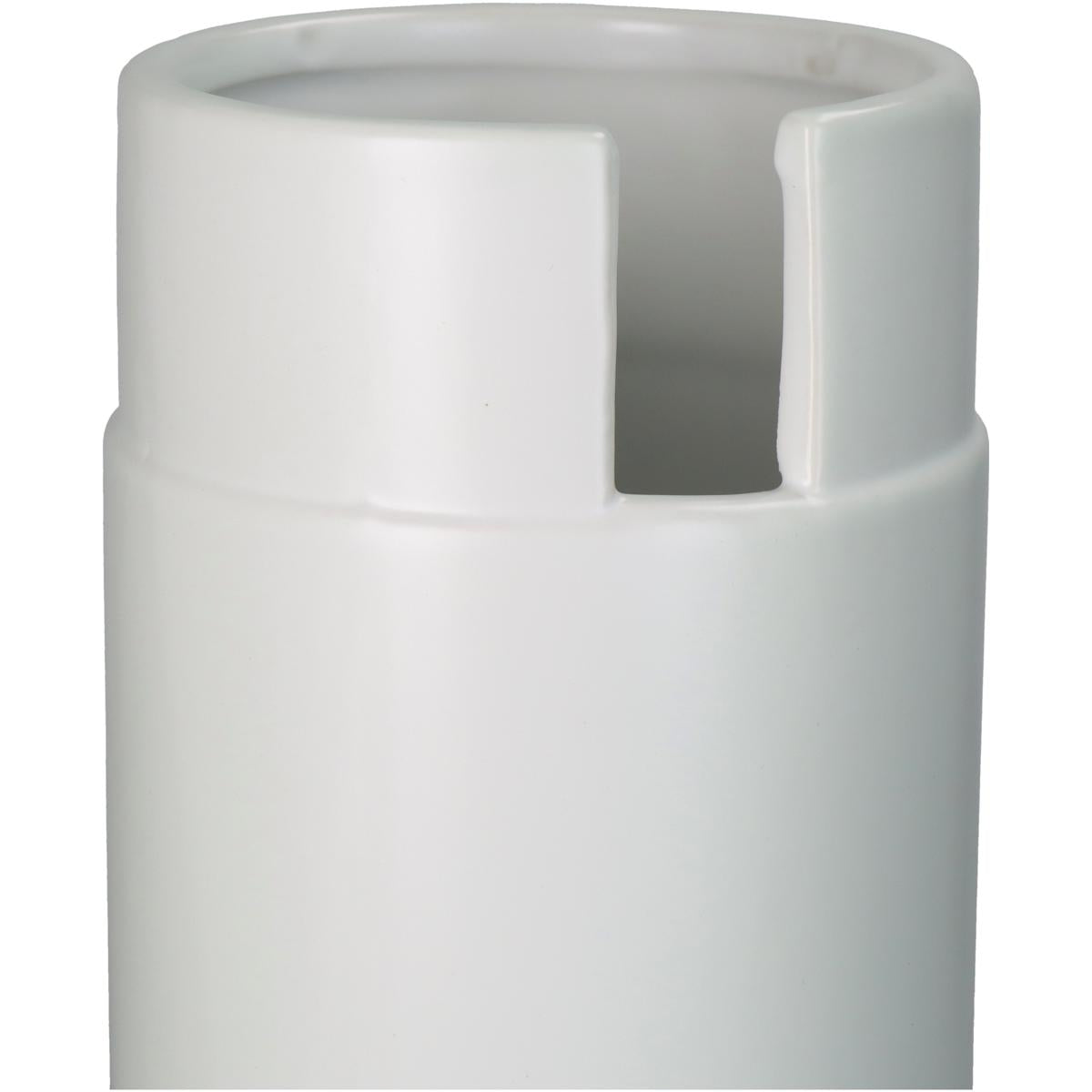 Βάζο ArteLibre Λευκό Κεραμικό 12.5x12.5x35.5cm - Hippiehome.gr