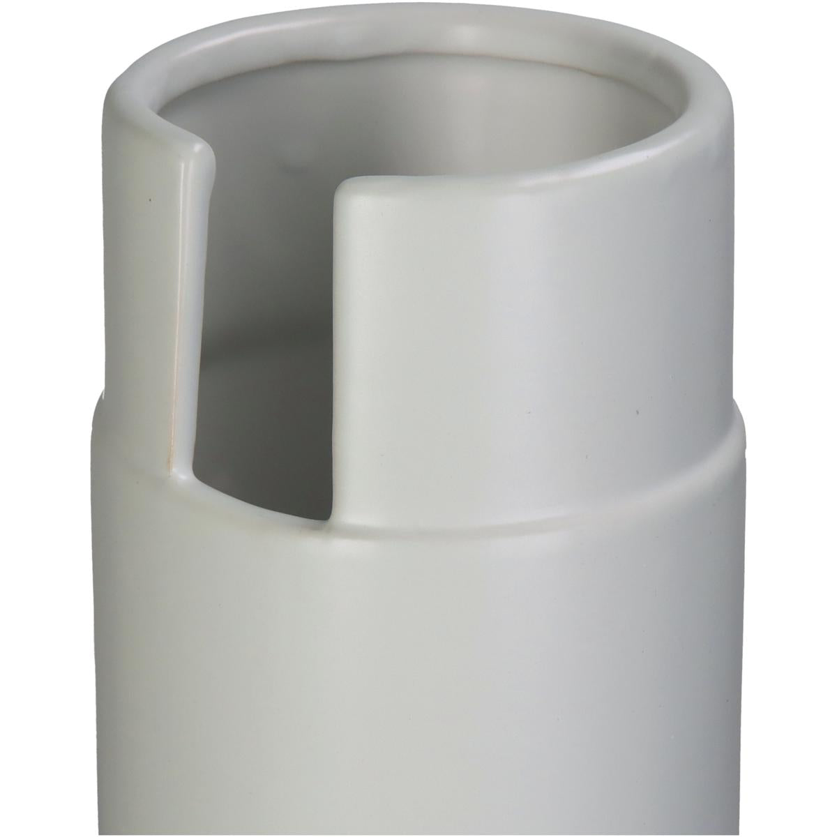 Βάζο ArteLibre Λευκό Κεραμικό 10.5x10.5x39.5cm - Hippiehome.gr