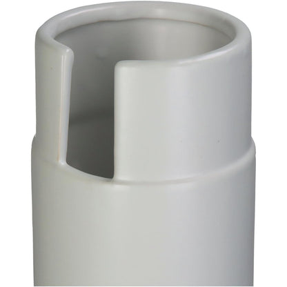 Βάζο ArteLibre Λευκό Κεραμικό 10.5x10.5x39.5cm - Hippiehome.gr