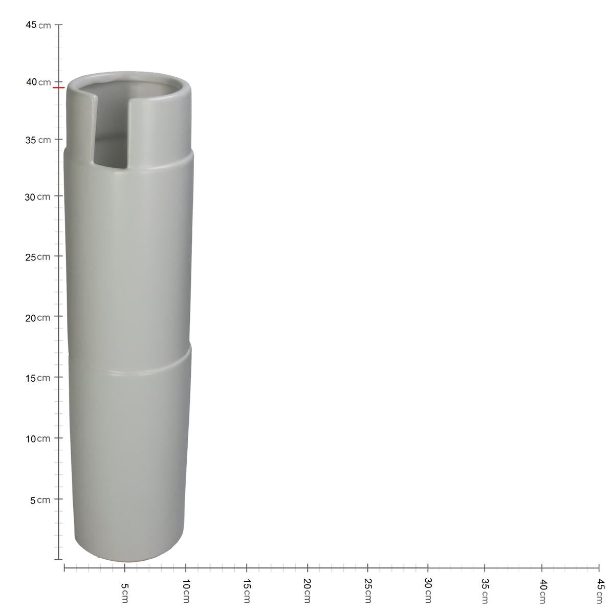 Βάζο ArteLibre Λευκό Κεραμικό 10.5x10.5x39.5cm - Hippiehome.gr