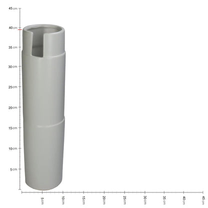 Βάζο ArteLibre Λευκό Κεραμικό 10.5x10.5x39.5cm - Hippiehome.gr