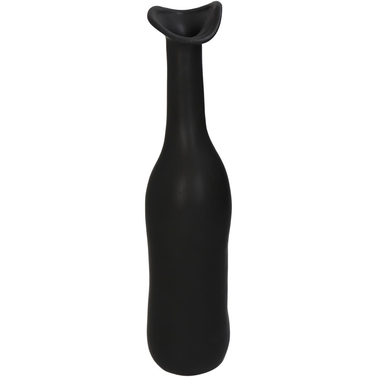 Βάζο ArteLibre Καφέ Κεραμικό 9.5x9.5x39.5cm - Hippiehome.gr