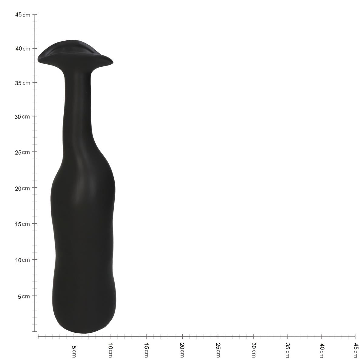 Βάζο ArteLibre Καφέ Κεραμικό 9.5x9.5x39.5cm - Hippiehome.gr