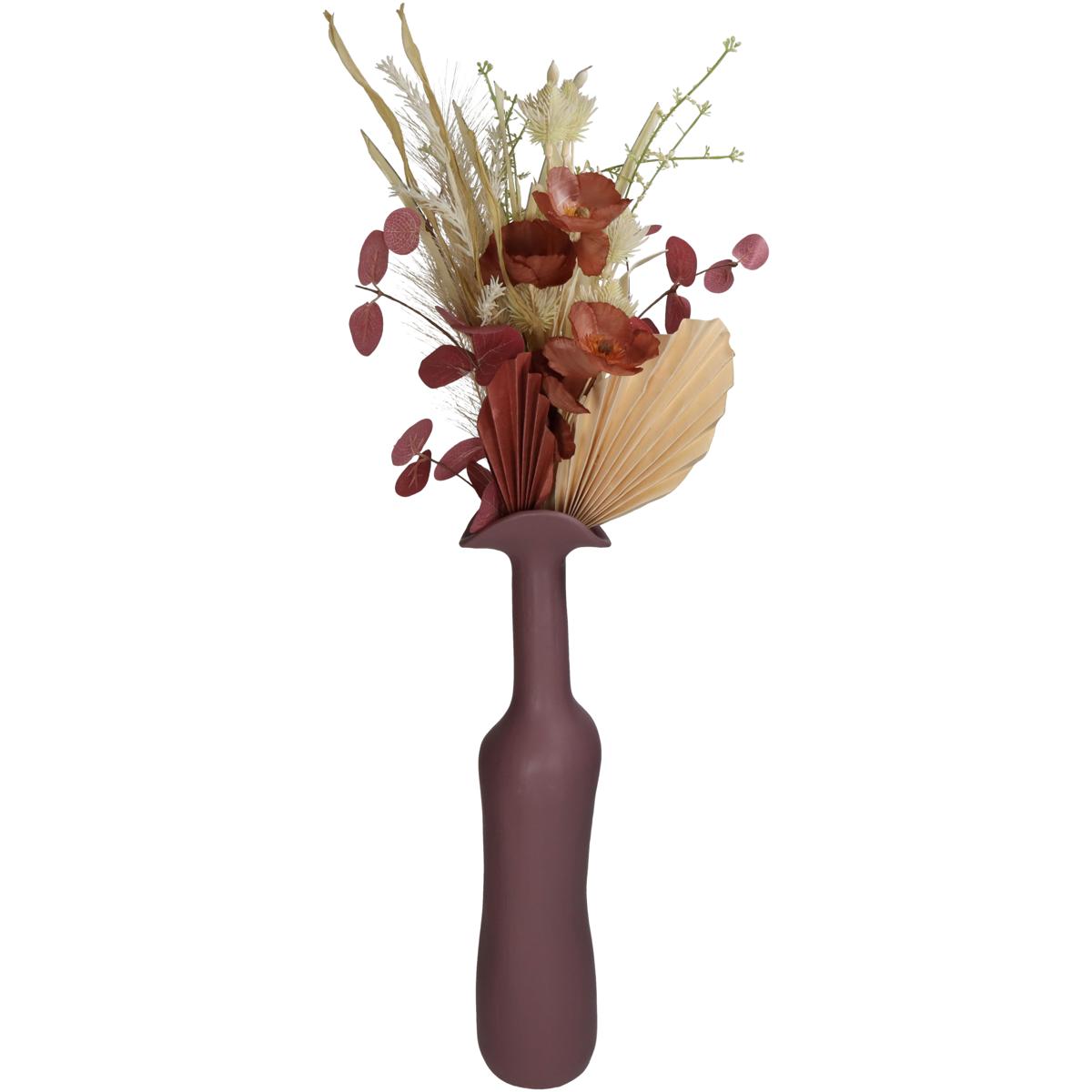 Βάζο ArteLibre Μοβ Κεραμικό 10x9.5x45cm - Hippiehome.gr