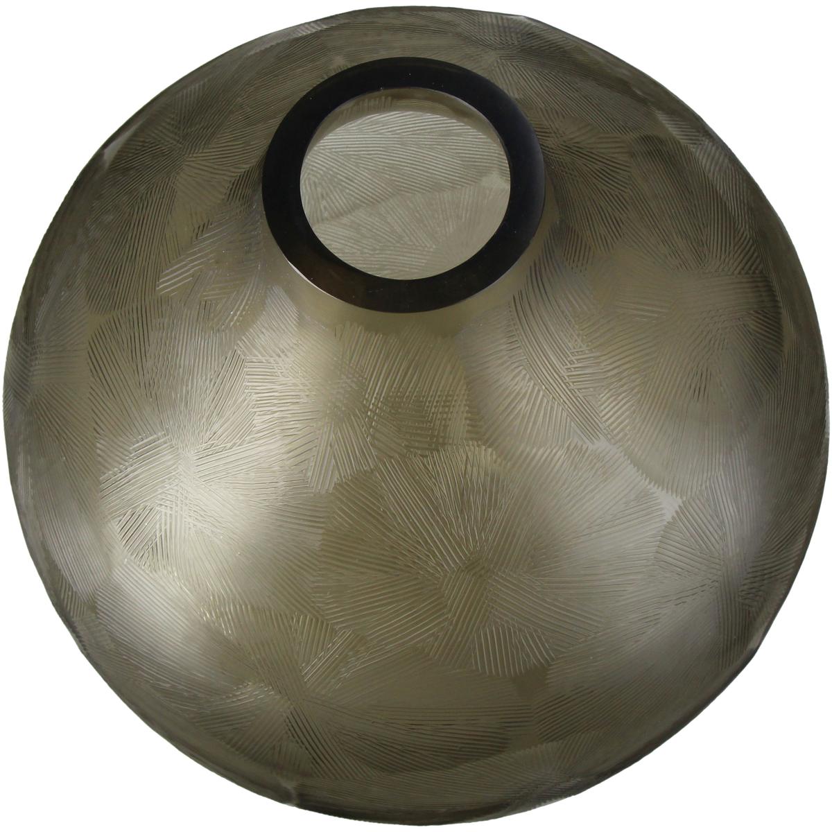 Βάζο ArteLibre Μπεζ Γυαλί 27x27x30.5cm - Hippiehome.gr