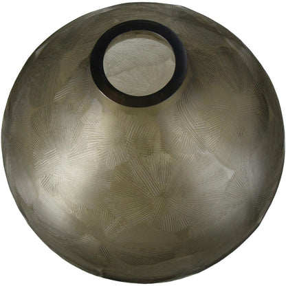 Βάζο ArteLibre Μπεζ Γυαλί 27x27x30.5cm - Hippiehome.gr