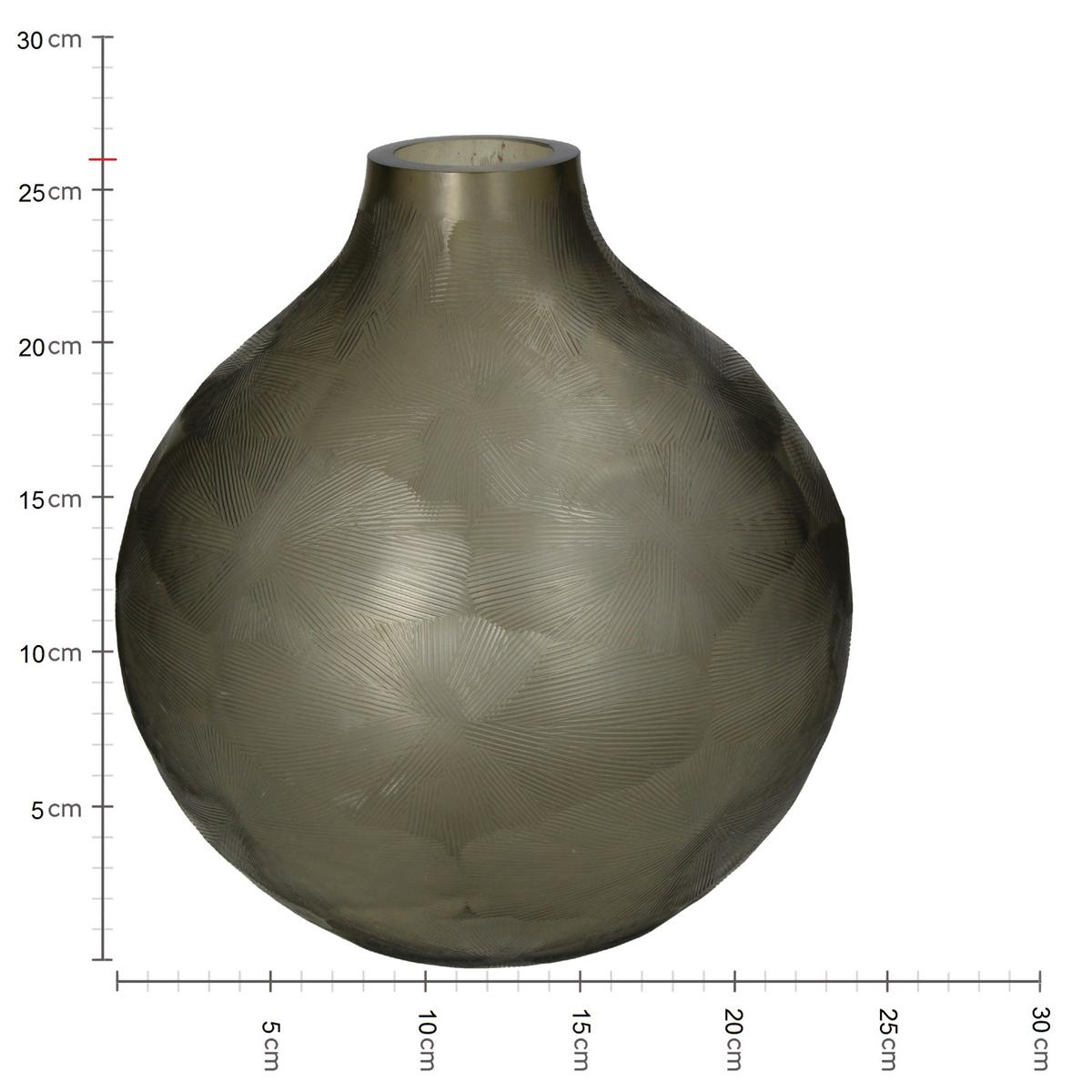 Βάζο ArteLibre Μπεζ Γυαλί 27x27x30.5cm - Hippiehome.gr