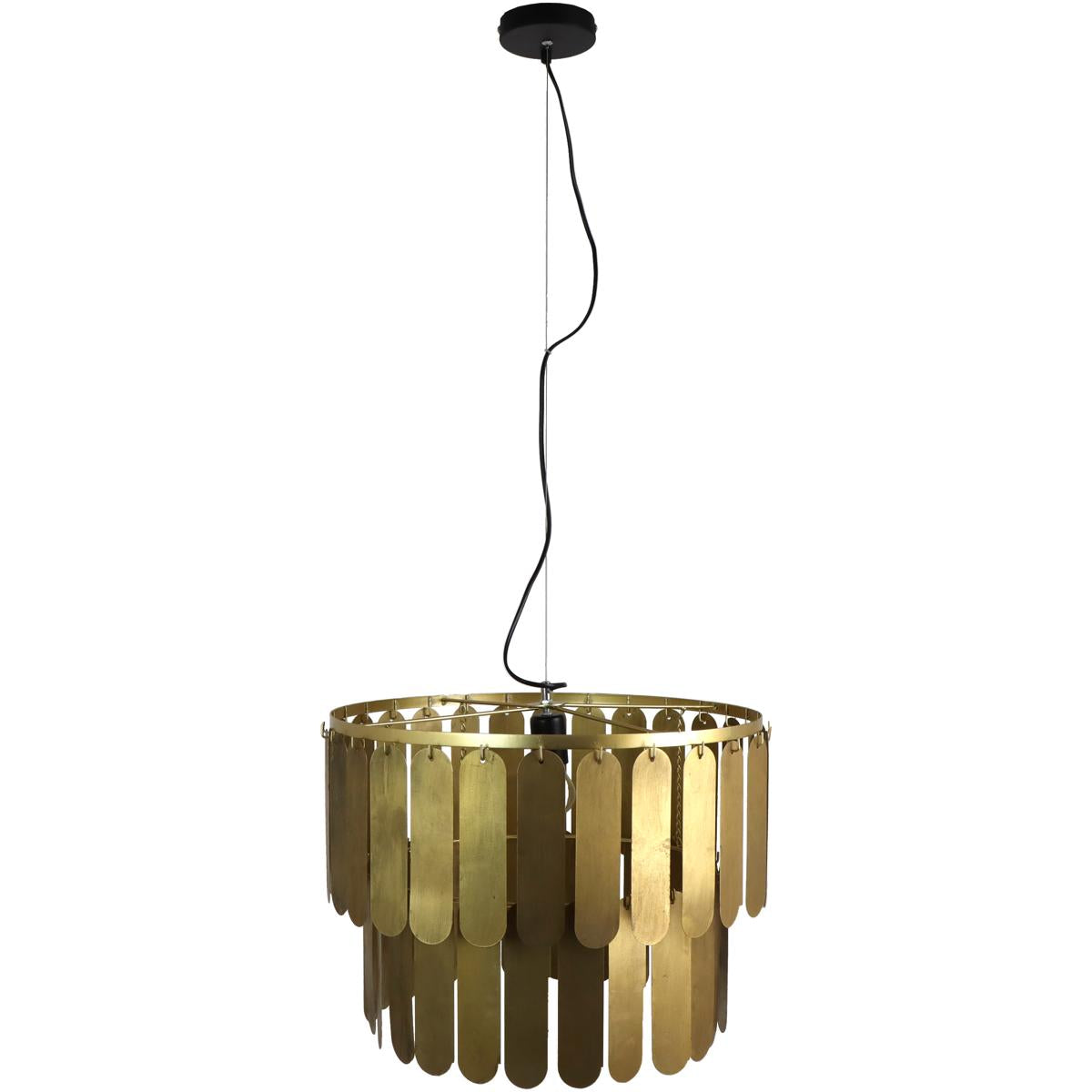 Φωτιστικό Κρεμαστό ArteLibre Χρυσό Μέταλλο 54.5x54.5x40cm - Hippiehome.gr