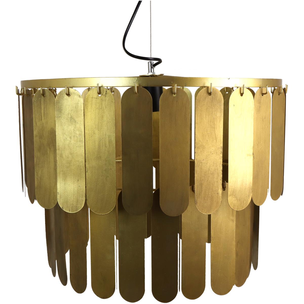 Φωτιστικό Κρεμαστό ArteLibre Χρυσό Μέταλλο 54.5x54.5x40cm - Hippiehome.gr