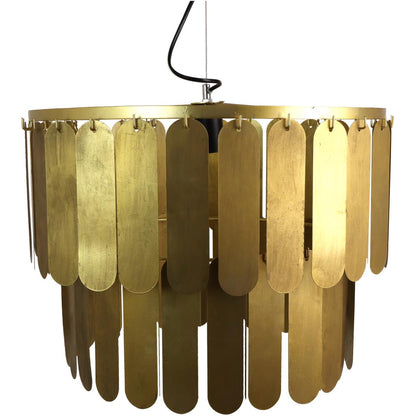 Φωτιστικό Κρεμαστό ArteLibre Χρυσό Μέταλλο 54.5x54.5x40cm - Hippiehome.gr