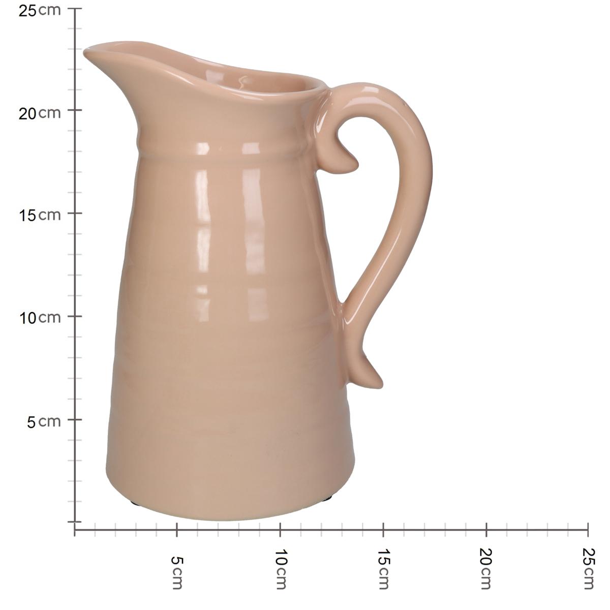 Βάζο ArteLibre Ροδακινί Κεραμικό 18x13.6x23.2cm - Hippiehome.gr