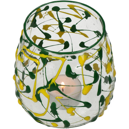 Κηροπήγιο ArteLibre Πολύχρωμο Γυαλί 11x11x11cm - Hippiehome.gr