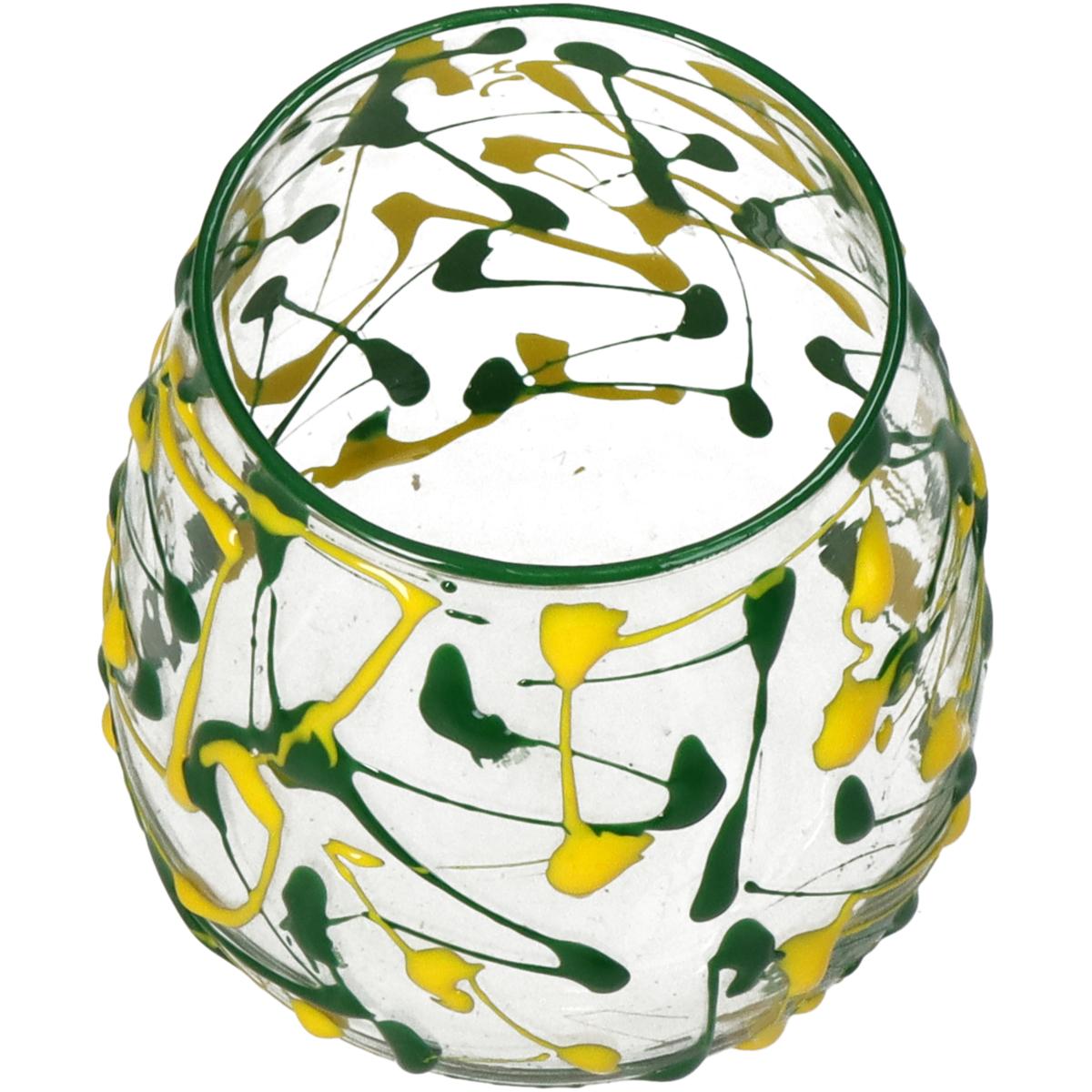 Κηροπήγιο ArteLibre Πολύχρωμο Γυαλί 11x11x11cm - Hippiehome.gr