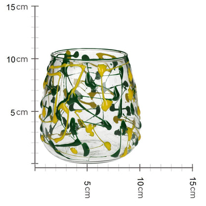 Κηροπήγιο ArteLibre Πολύχρωμο Γυαλί 11x11x11cm - Hippiehome.gr