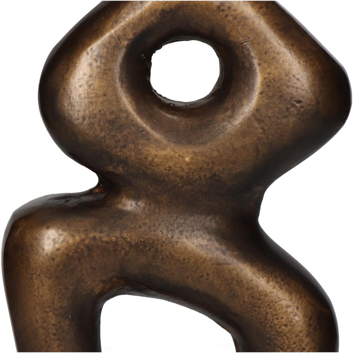 Βάζο ArteLibre Μπρονζέ Αλουμίνιο 11x5x29cm - Hippiehome.gr