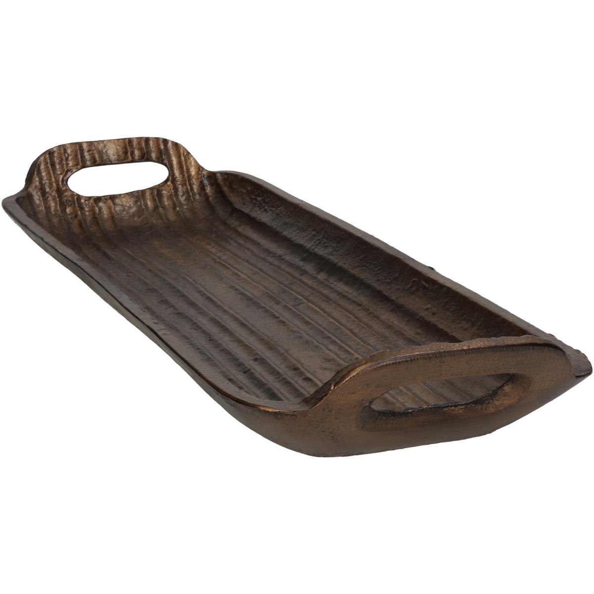 Δίσκος ArteLibre Μπρονζέ Αλουμίνιο 45x15x6cm - Hippiehome.gr