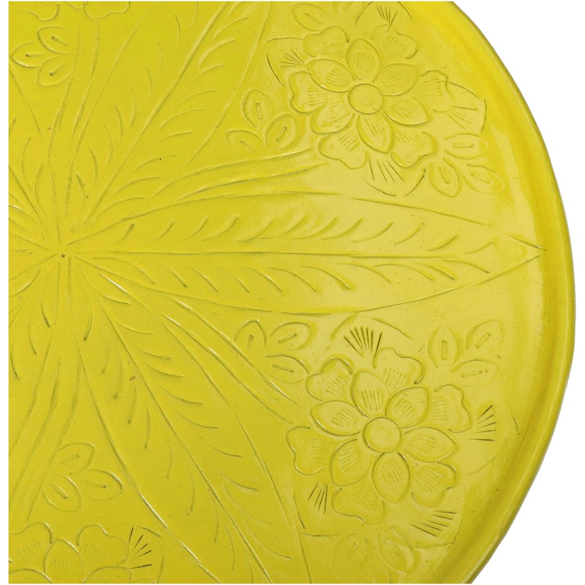 Δίσκος ArteLibre Κίτρινο Αλουμίνιο 33xx33x0.5cm - Hippiehome.gr