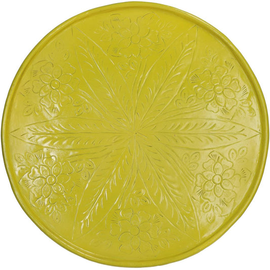 Δίσκος ArteLibre Κίτρινο Αλουμίνιο 33xx33x0.5cm - Hippiehome.gr