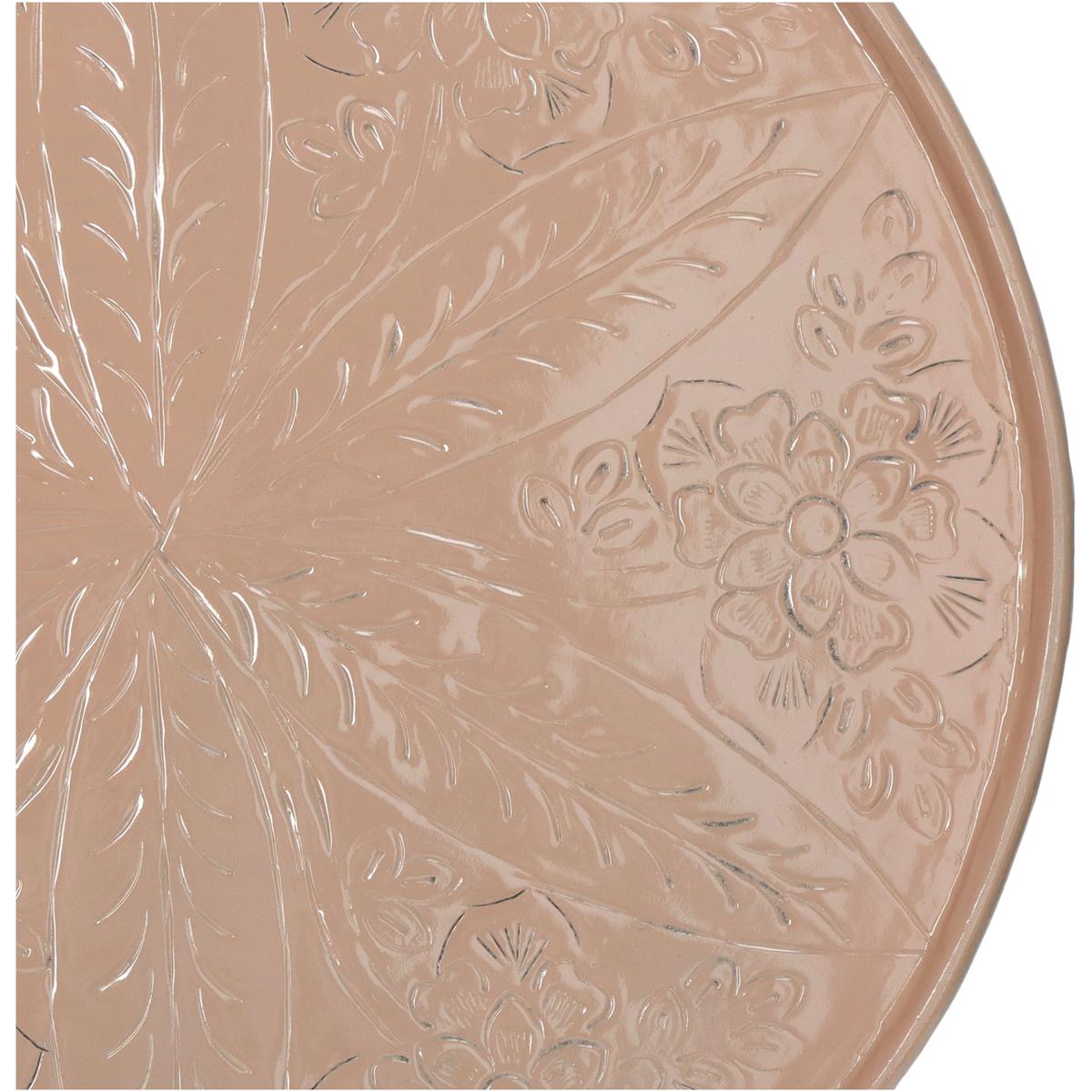 Δίσκος ArteLibre Ροδακινί Αλουμίνιο 38x38x0.5cm - Hippiehome.gr