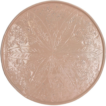 Δίσκος ArteLibre Ροδακινί Αλουμίνιο 38x38x0.5cm - Hippiehome.gr