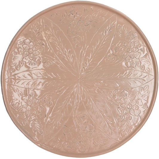 Δίσκος ArteLibre Ροδακινί Αλουμίνιο 38x38x0.5cm - Hippiehome.gr