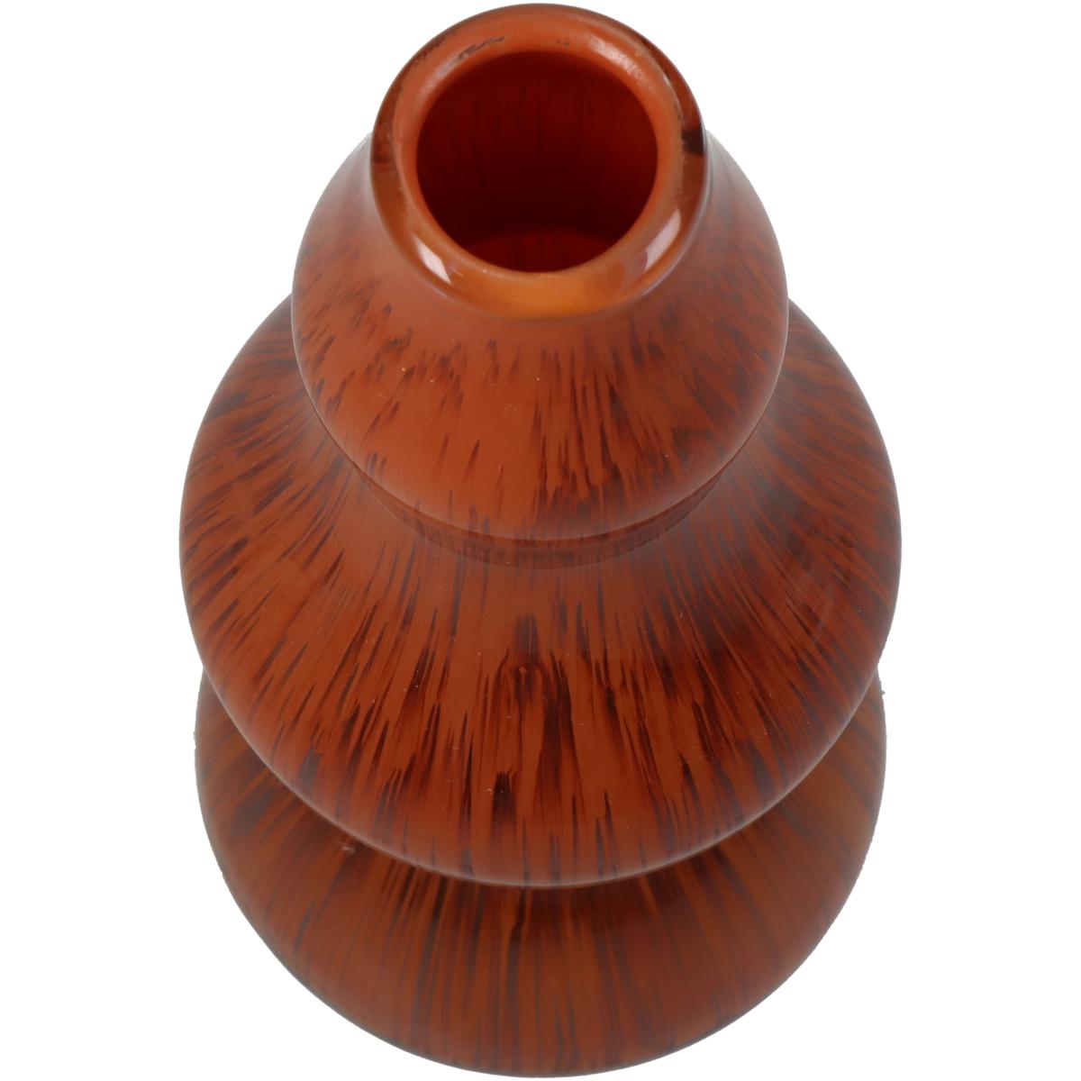 Βάζο ArteLibre Κόκκινο Γυαλί 10x10x22cm - Hippiehome.gr