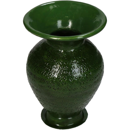 Βάζο ArteLibre Πράσινο Αλουμίνιο 11x11x16cm - Hippiehome.gr