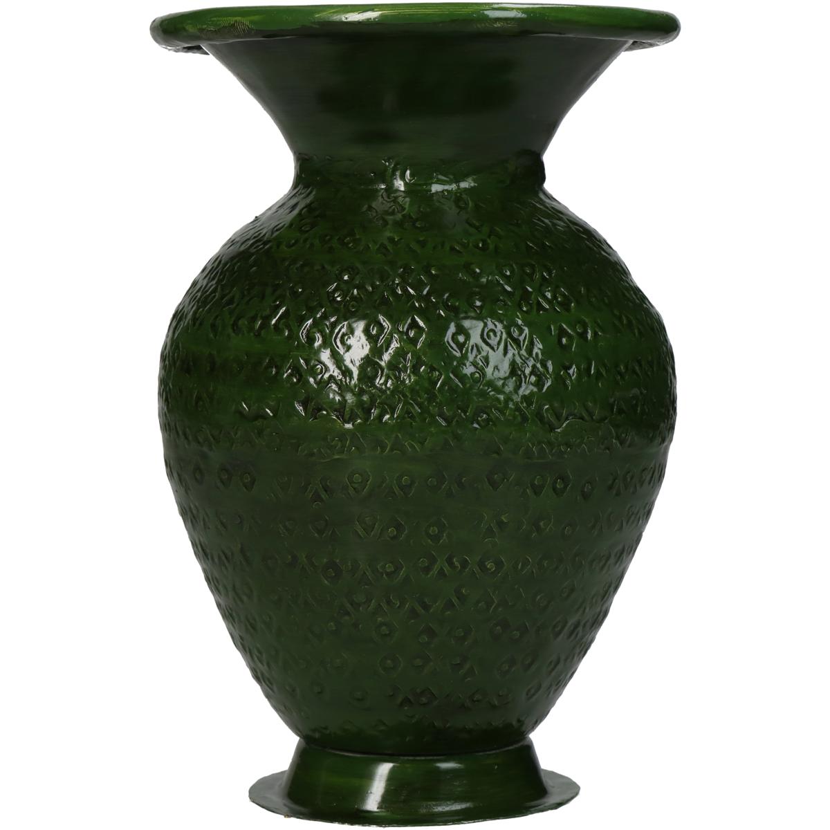 Βάζο ArteLibre Πράσινο Αλουμίνιο 11x11x16cm - Hippiehome.gr