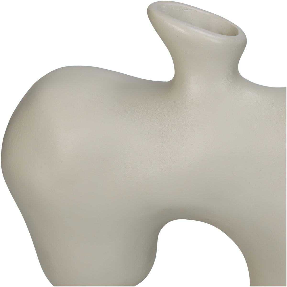 Βάζο ArteLibre Ακανόνιστο Ιβουάρ Polyresin 22.5x8x23.5cm - Hippiehome.gr