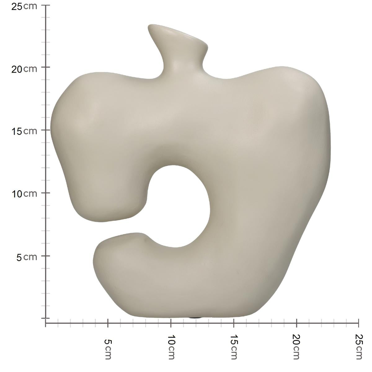 Βάζο ArteLibre Ακανόνιστο Ιβουάρ Polyresin 22.5x8x23.5cm - Hippiehome.gr