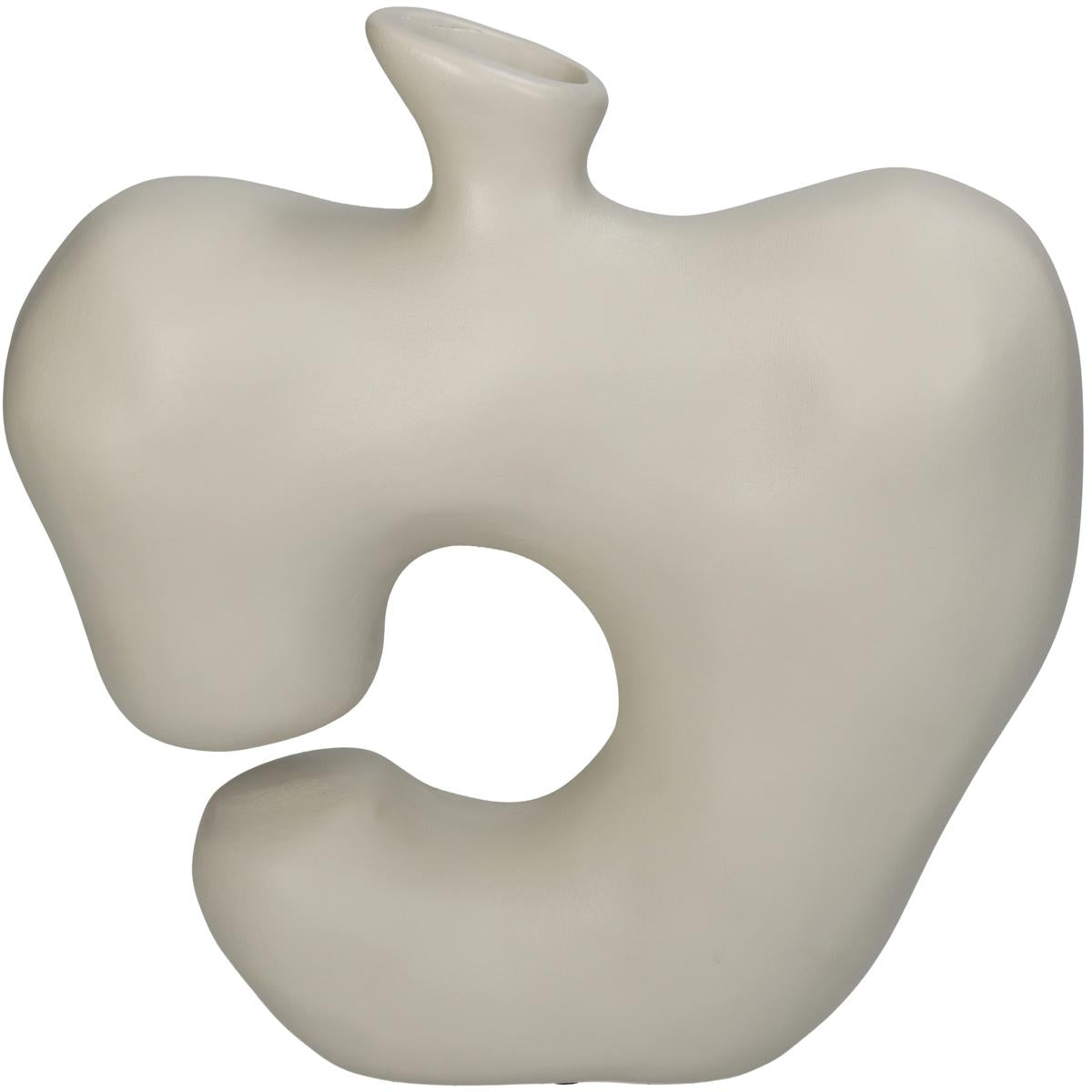 Βάζο ArteLibre Ακανόνιστο Ιβουάρ Polyresin 22.5x8x23.5cm - Hippiehome.gr