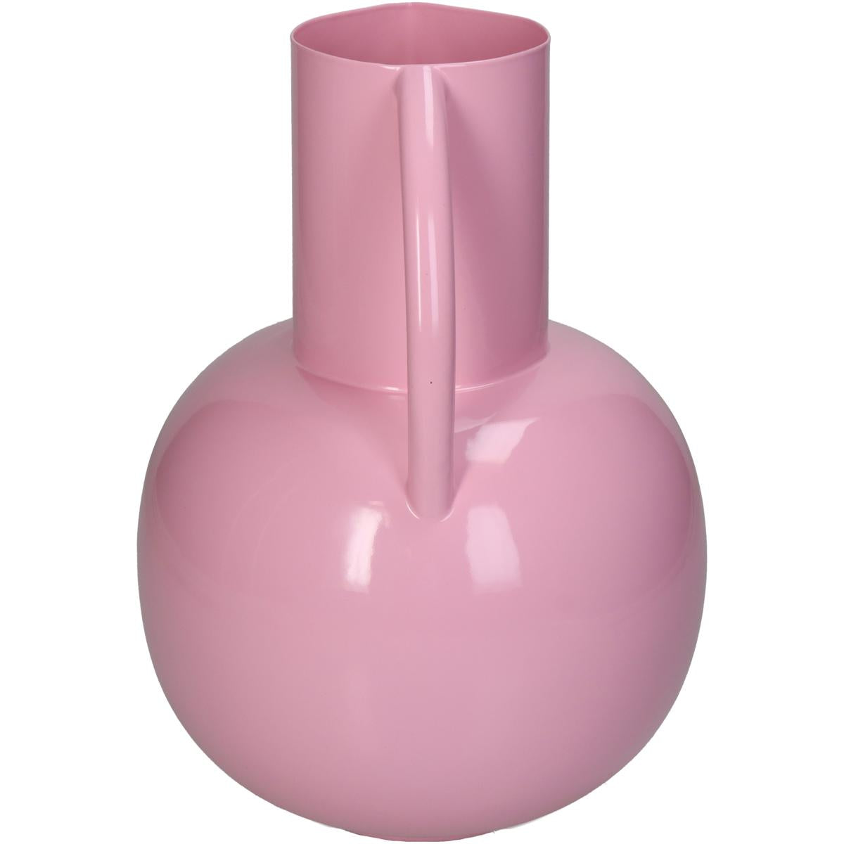 Βάζο ArteLibre Ροζ Μέταλλο 17x17.5x25cm - Hippiehome.gr