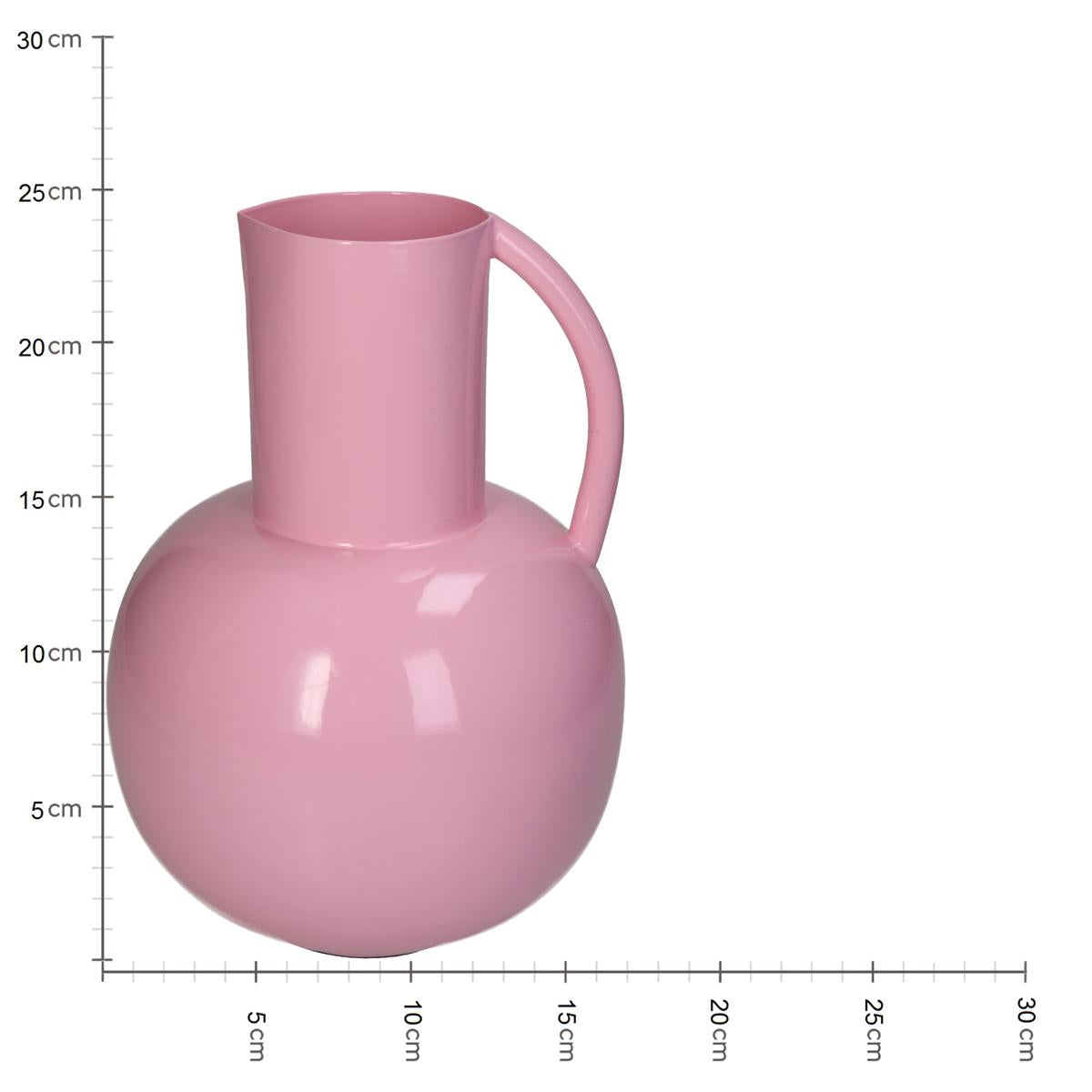 Βάζο ArteLibre Ροζ Μέταλλο 17x17.5x25cm - Hippiehome.gr
