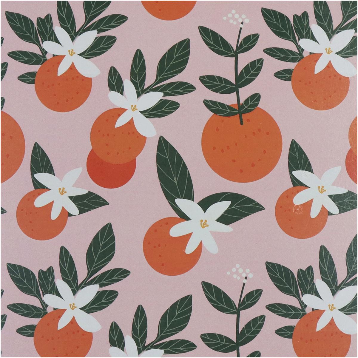 Δίσκος ArteLibre Πορτοκάλια Πολύχρωμο Μέταλλο 33x33x1.5cm - Hippiehome.gr