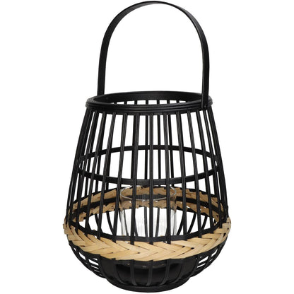 Φανάρι ArteLibre Μαύρο Μπαμπού 29.5x29.5x32cm - Hippiehome.gr