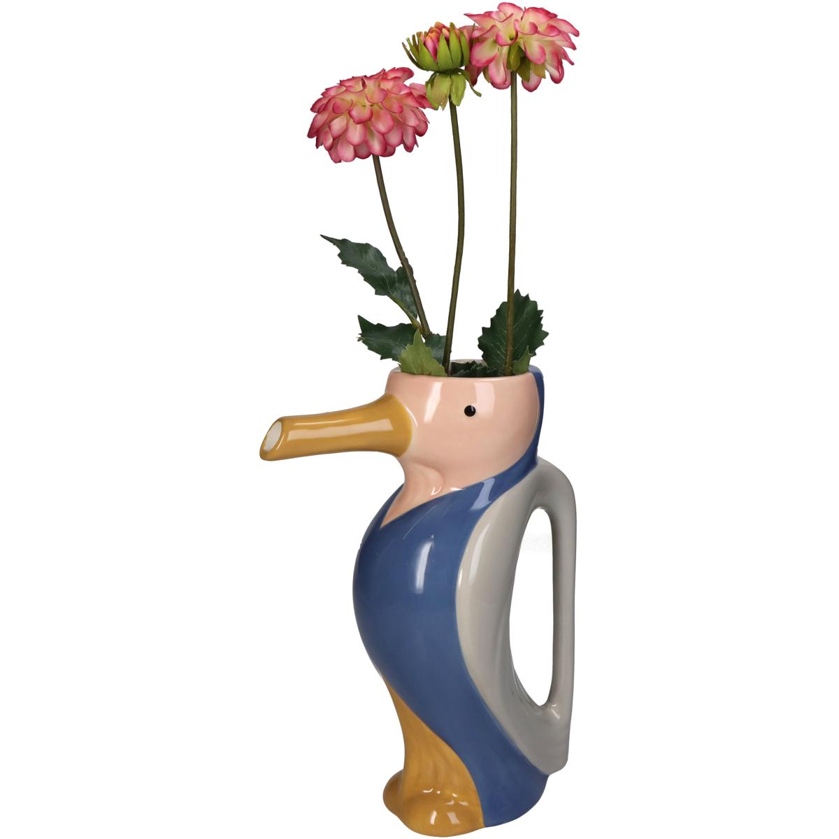 Βάζο ArteLibre Πουλί Πολύχρωμο Κεραμικό 18.4x9.4x25.3cm - Hippiehome.gr