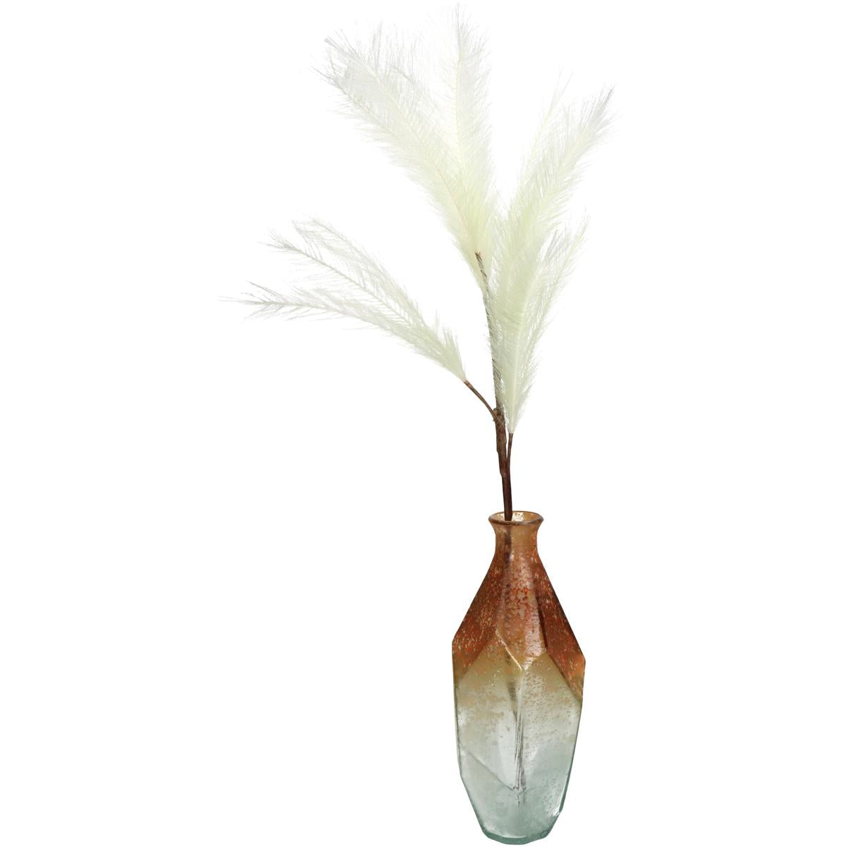 Βάζο ArteLibre Ώχρα Ανακυκλωμένο Γυαλί 13x13x31cm - Hippiehome.gr