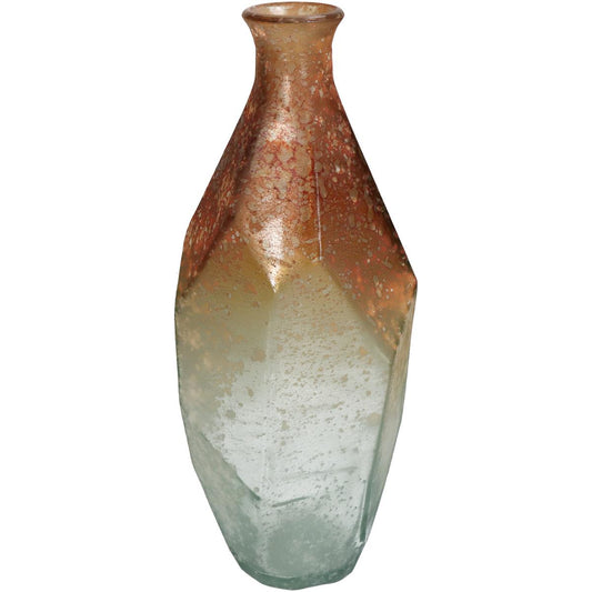 Βάζο ArteLibre Ώχρα Ανακυκλωμένο Γυαλί 13x13x31cm - Hippiehome.gr