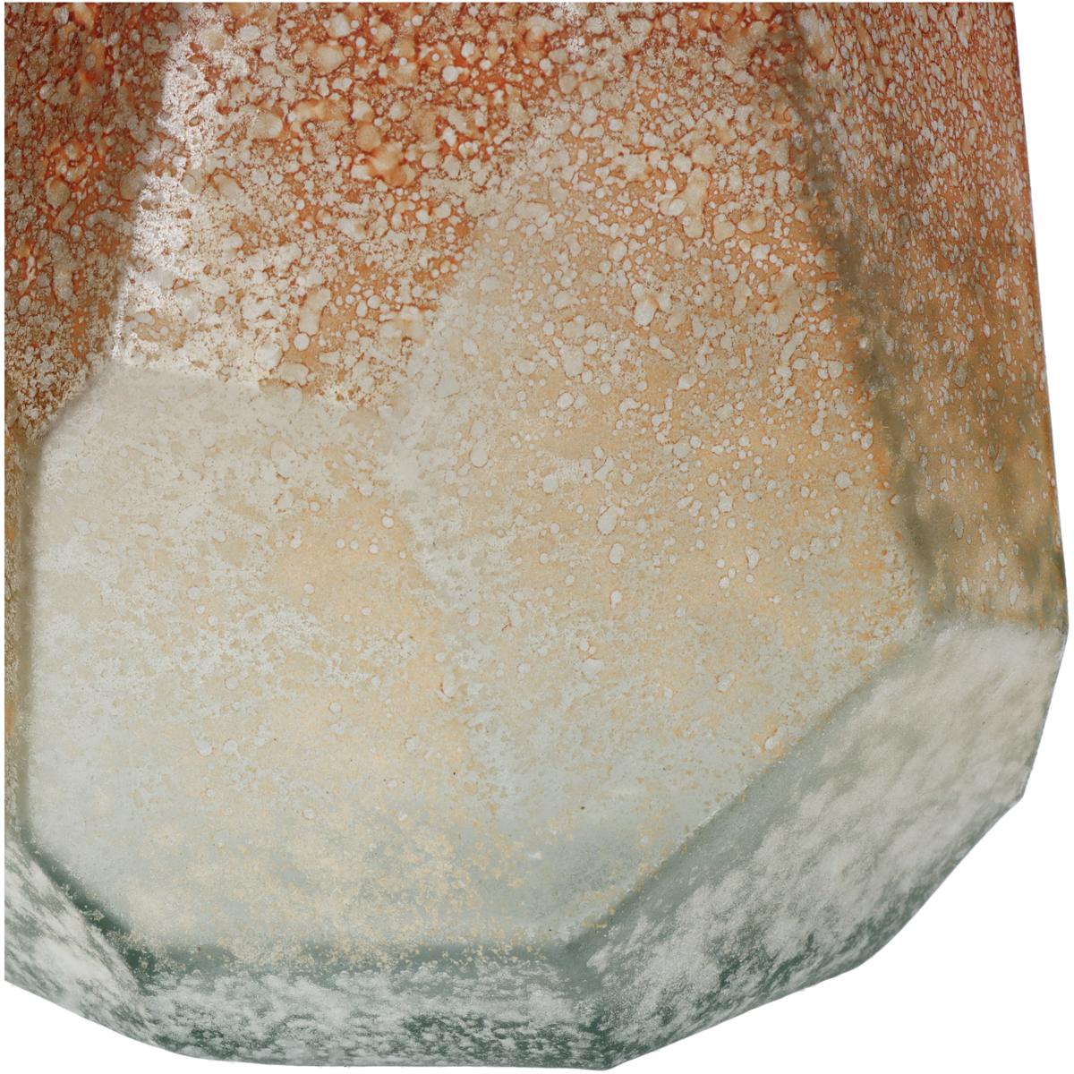 Βάζο ArteLibre Ώχρα Ανακυκλωμένο Γυαλί 17x17x19cm - Hippiehome.gr