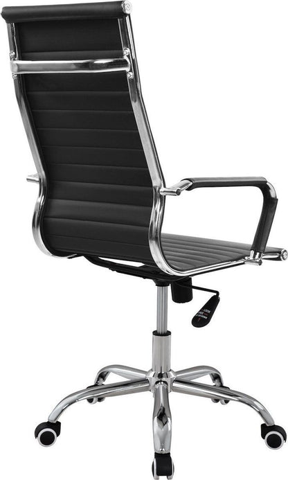 Καρέκλα Γραφείου ArteLibre ΔΙΩΝΗ Μαύρο PU 55x60x104-111cm - Hippiehome.gr