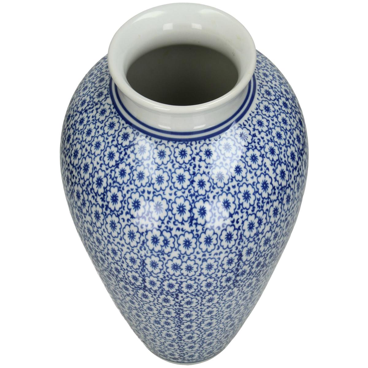 Βάζο ArteLibre Μπλε Πορσελάνη 18x18x20cm - Hippiehome.gr