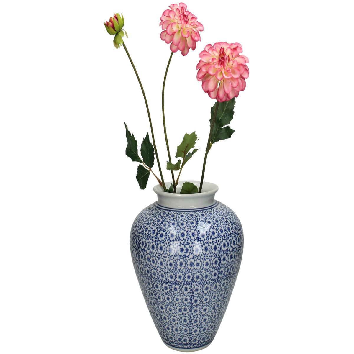 Βάζο ArteLibre Μπλε Πορσελάνη 18x18x20cm - Hippiehome.gr