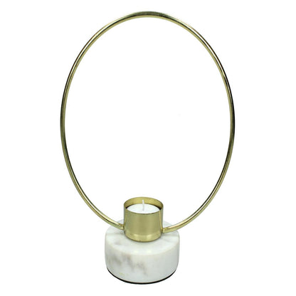 Κηροπήγιο ArteLibre Χρυσό Μέταλλο 18x8x20cm - Hippiehome.gr