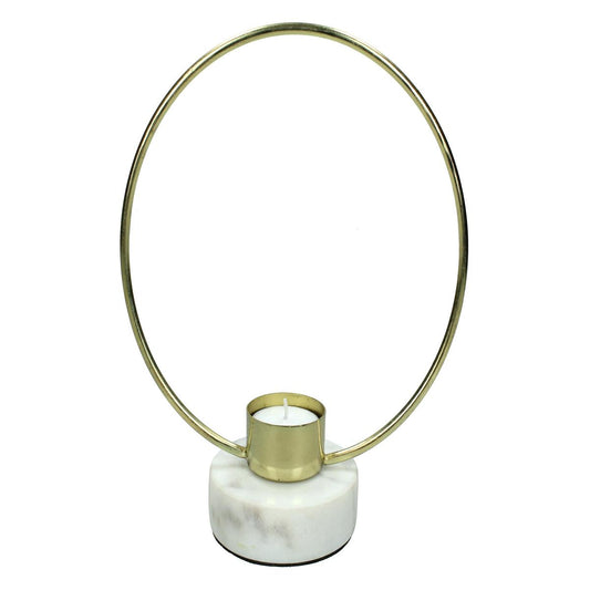 Κηροπήγιο ArteLibre Χρυσό Μέταλλο 18x8x20cm - Hippiehome.gr