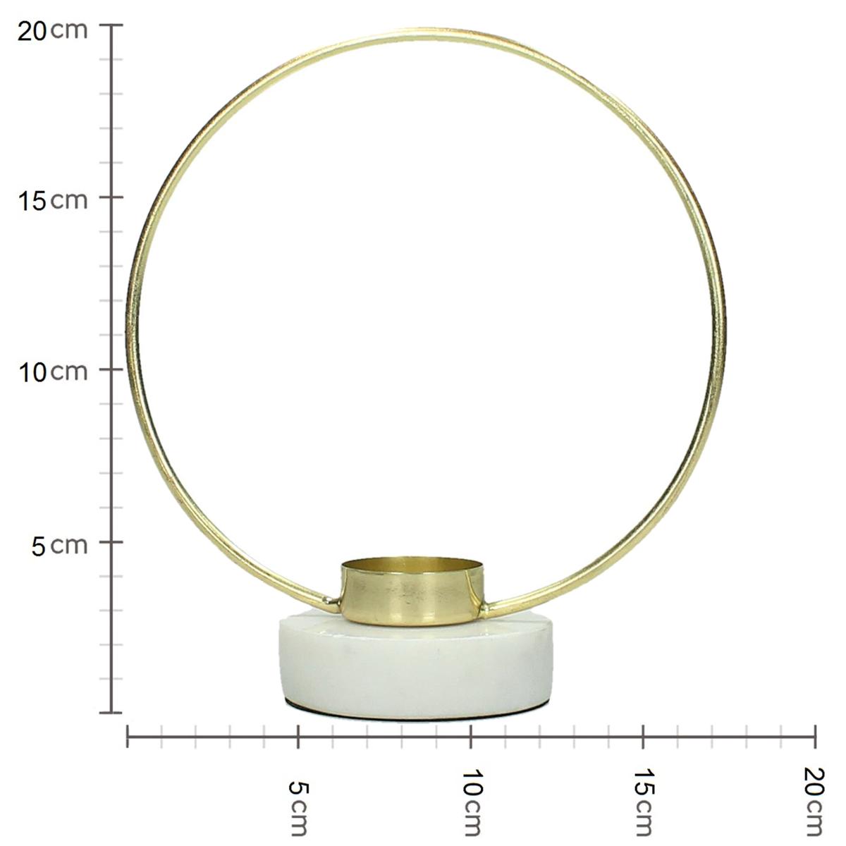 Κηροπήγιο ArteLibre Χρυσό Μέταλλο 18x8x20cm - Hippiehome.gr