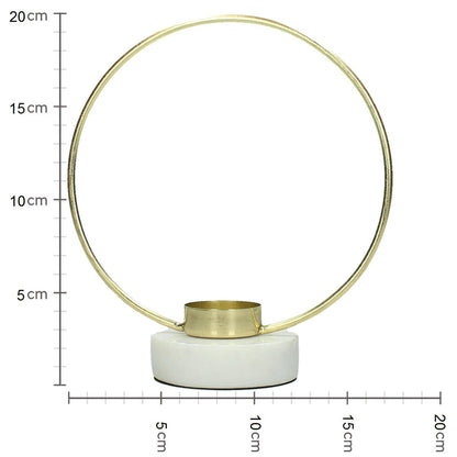 Κηροπήγιο ArteLibre Χρυσό Μέταλλο 18x8x20cm - Hippiehome.gr