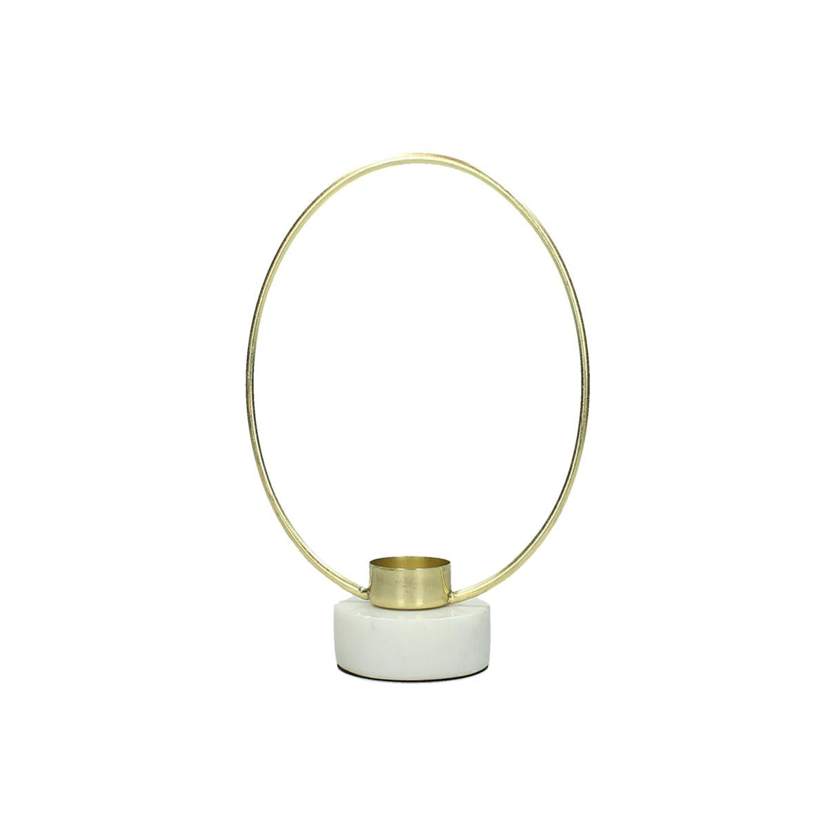 Κηροπήγιο ArteLibre Χρυσό Μέταλλο 18x8x20cm - Hippiehome.gr